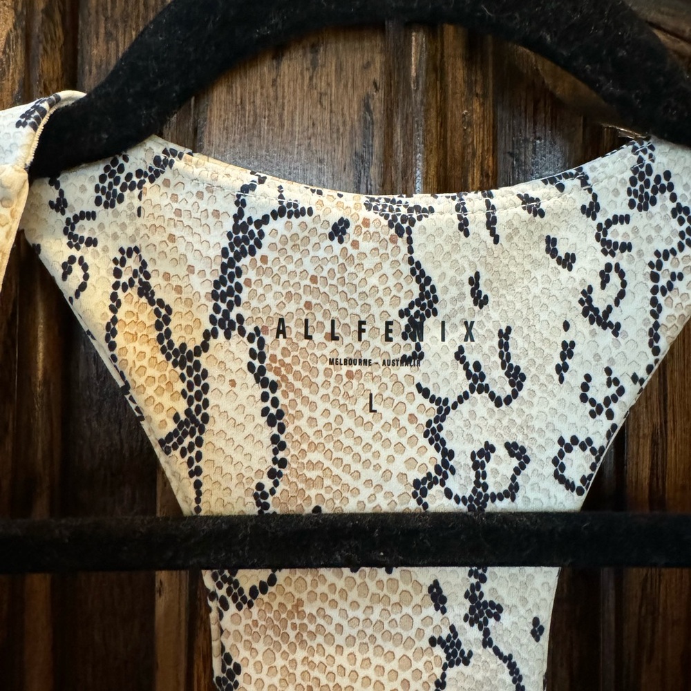 Anthropologie All Fenix White Python Racerback Sp… - image 2